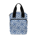 Chinese Luck Symbol Pattern Print Bible Tote Bag