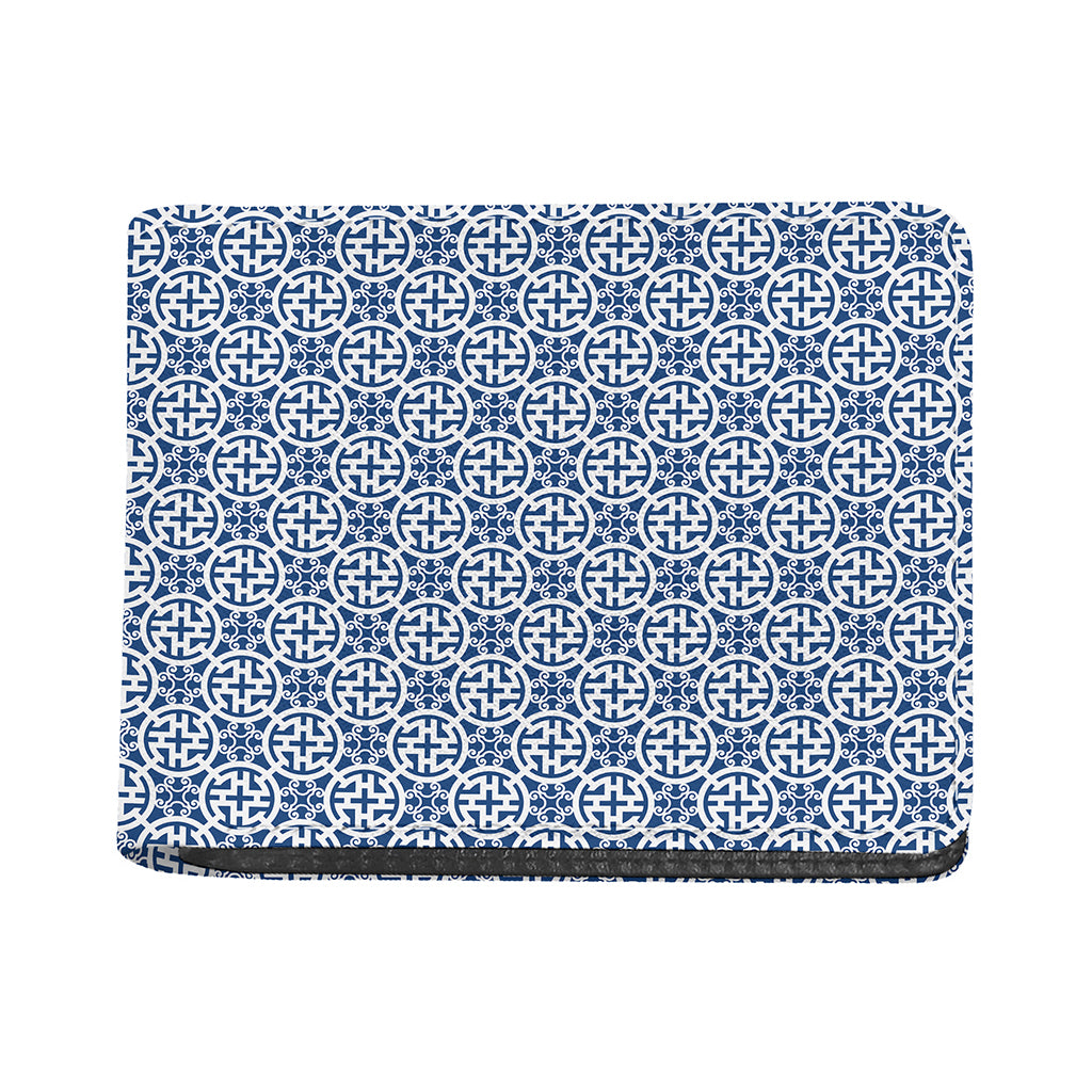 Chinese Luck Symbol Pattern Print Bifold Wallet