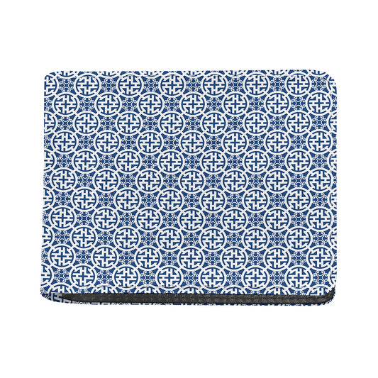 Chinese Luck Symbol Pattern Print Bifold Wallet