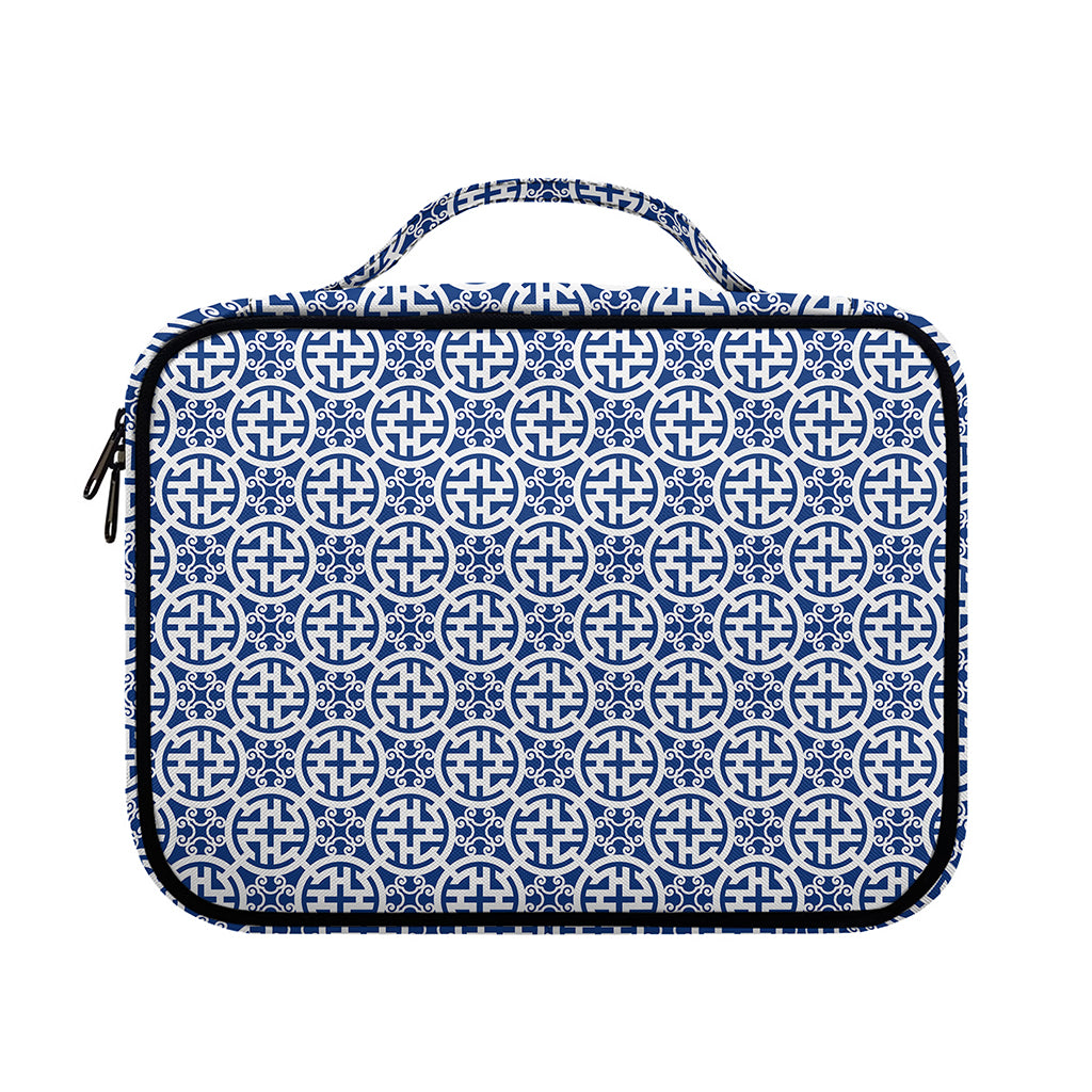 Chinese Luck Symbol Pattern Print Briefcase Bible Bag