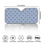 Chinese Luck Symbol Pattern Print Car Windshield Sun Shade