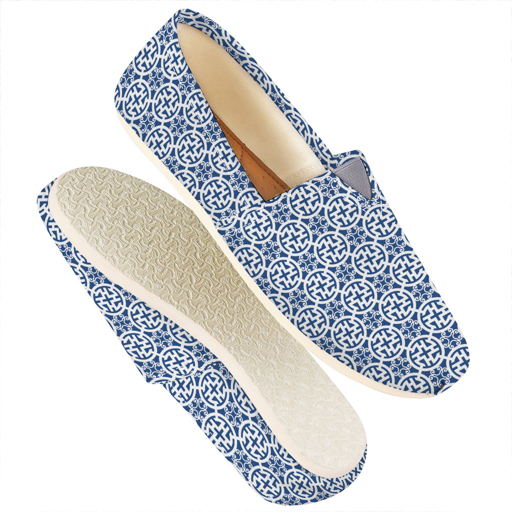 Chinese Luck Symbol Pattern Print Casual Shoes