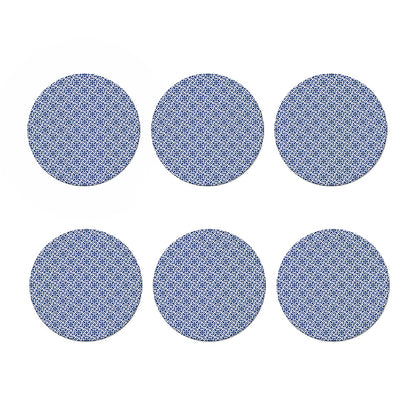 Chinese Luck Symbol Pattern Print Coaster Set