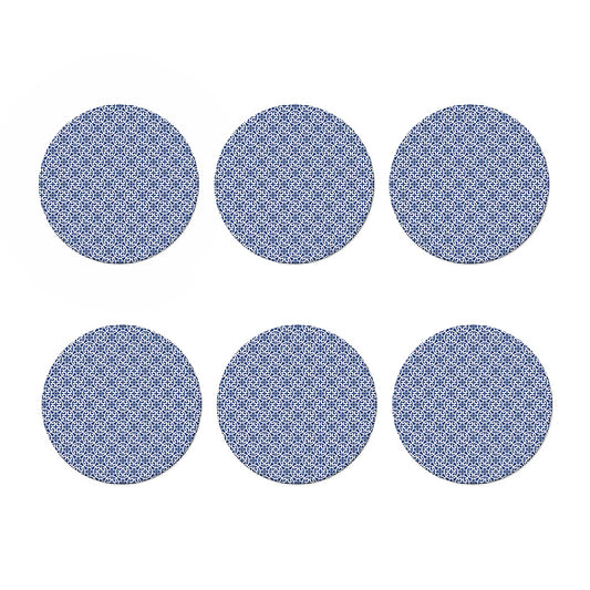 Chinese Luck Symbol Pattern Print Coaster Set