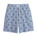 Chinese Luck Symbol Pattern Print Cotton Shorts