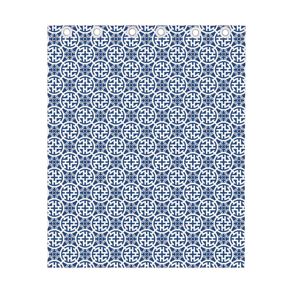 Chinese Luck Symbol Pattern Print Curtain