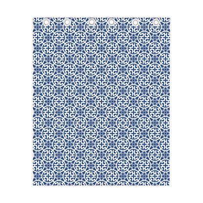 Chinese Luck Symbol Pattern Print Curtain