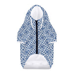 Chinese Luck Symbol Pattern Print Dog Zip Up Hoodie