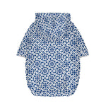 Chinese Luck Symbol Pattern Print Dog Zip Up Hoodie