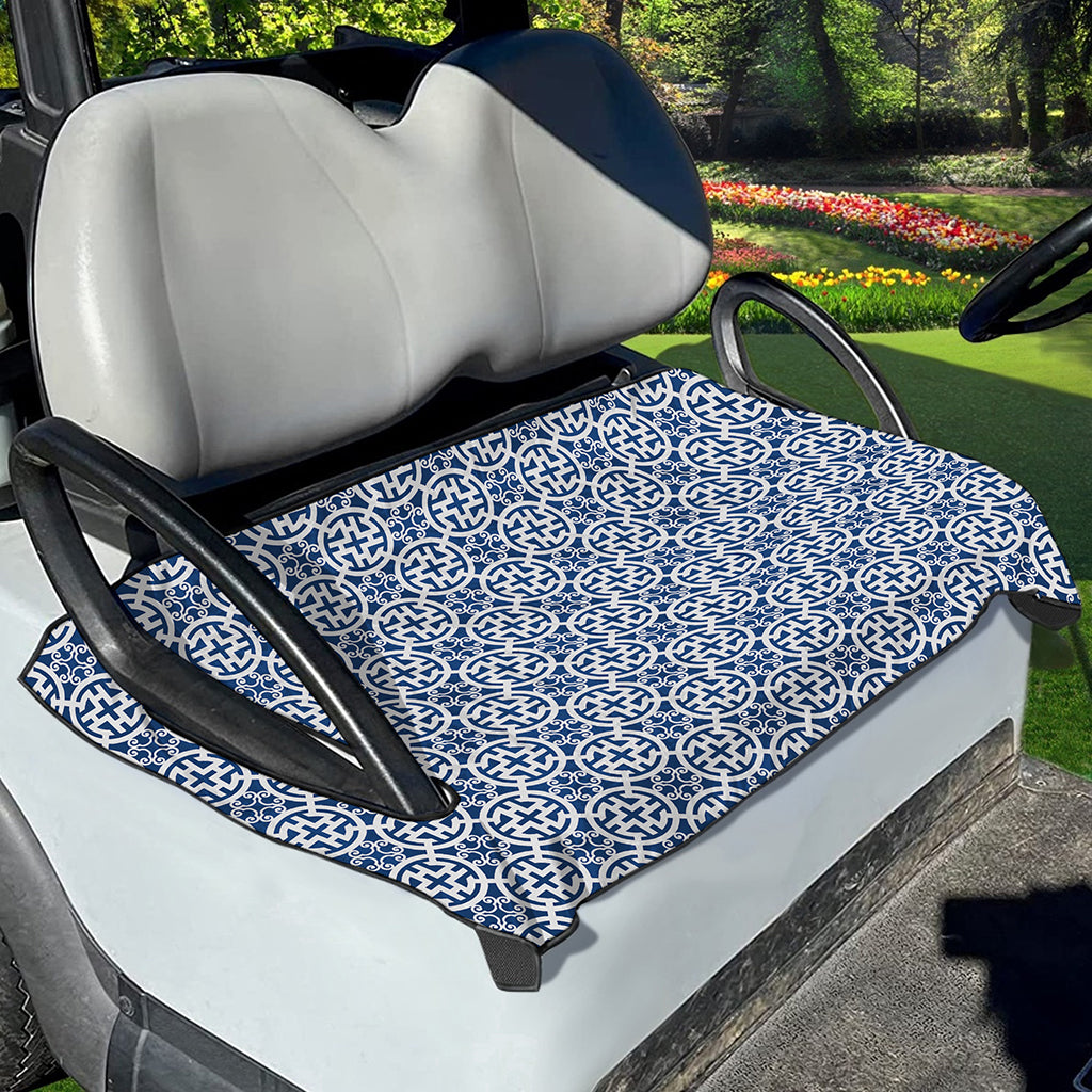 Chinese Luck Symbol Pattern Print Golf Cart Seat Cover