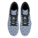 Chinese Luck Symbol Pattern Print High Top Leather Sneakers