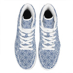 Chinese Luck Symbol Pattern Print High Top Leather Sneakers