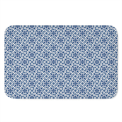 Chinese Luck Symbol Pattern Print Indoor Door Mat