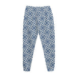 Chinese Luck Symbol Pattern Print Jogger Pants