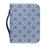 Chinese Luck Symbol Pattern Print Leather Bible Cover