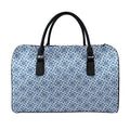 Chinese Luck Symbol Pattern Print Leather Duffel Bag