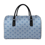 Chinese Luck Symbol Pattern Print Leather Duffle Bag