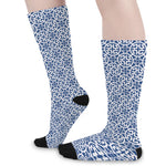 Chinese Luck Symbol Pattern Print Long Socks