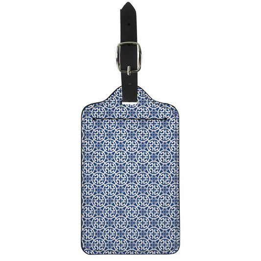 Chinese Luck Symbol Pattern Print Luggage Tag