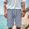 Chinese Luck Symbol Pattern Print Men's Cargo Shorts