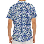 Chinese Luck Symbol Pattern Print Men's Deep V-Neck Shirt
