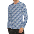 Chinese Luck Symbol Pattern Print Men's Long Sleeve Rash Guard