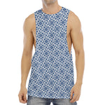 Chinese Luck Symbol Pattern Print Men's Muscle Tank Top