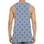Chinese Luck Symbol Pattern Print Men's Muscle Tank Top