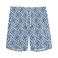 Chinese Luck Symbol Pattern Print Men's Athletic Shorts