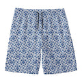 Chinese Luck Symbol Pattern Print Men's Swim Trunks