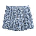 Chinese Luck Symbol Pattern Print Mesh Shorts