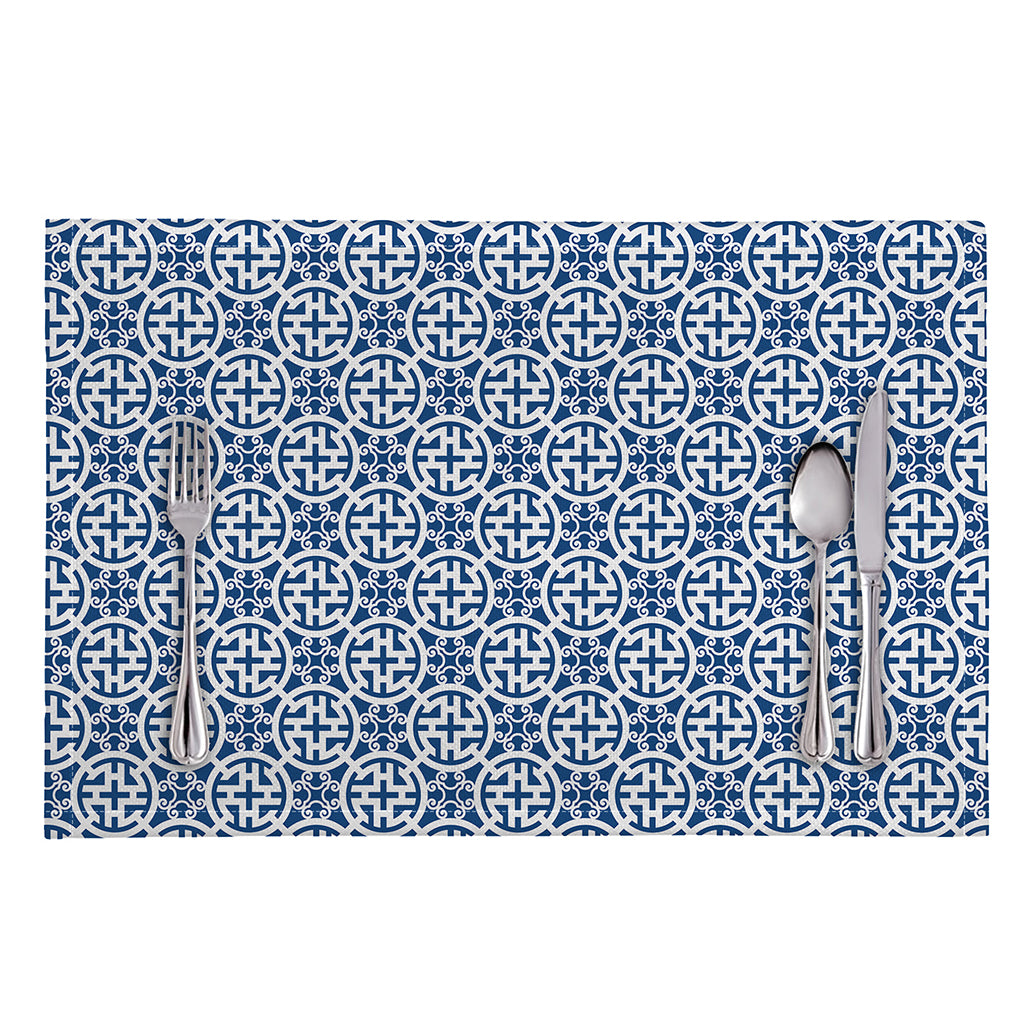 Chinese Luck Symbol Pattern Print Placemat