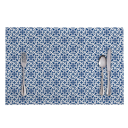 Chinese Luck Symbol Pattern Print Placemat