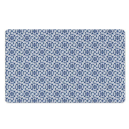 Chinese Luck Symbol Pattern Print Polyester Doormat