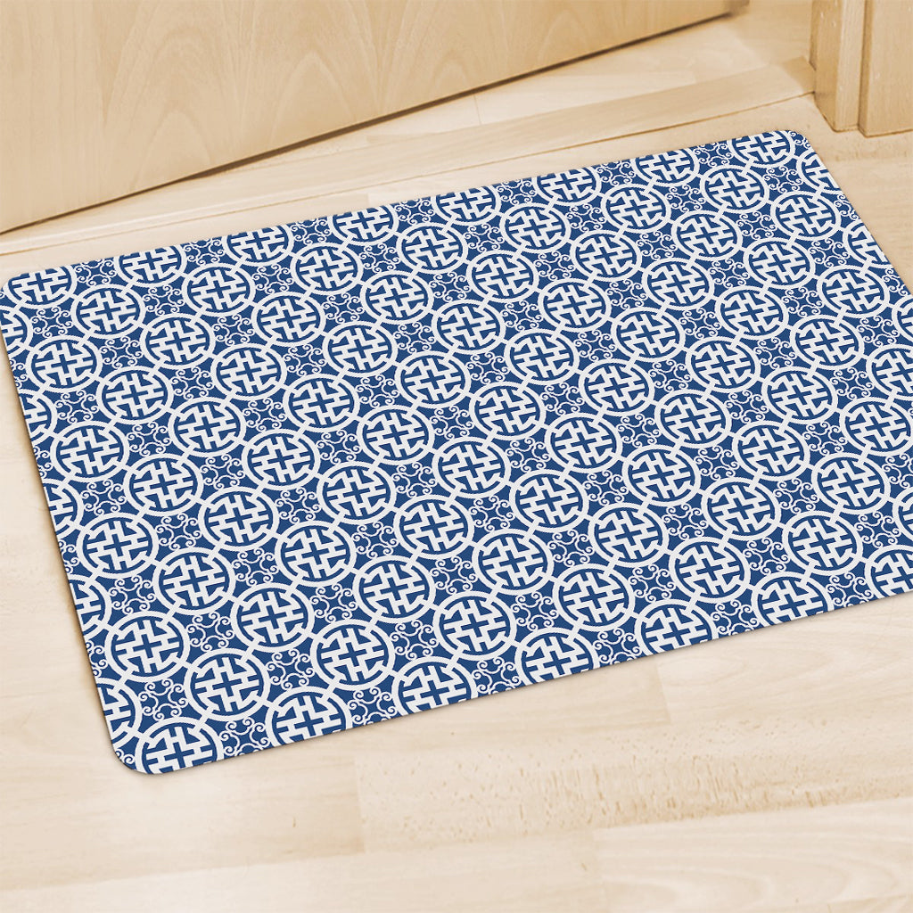 Chinese Luck Symbol Pattern Print Polyester Doormat