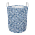 Chinese Luck Symbol Pattern Print Round Laundry Basket