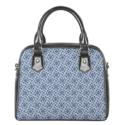 Chinese Luck Symbol Pattern Print Shoulder Handbag