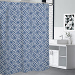 Chinese Luck Symbol Pattern Print Shower Curtain