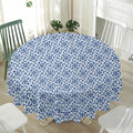 Chinese Luck Symbol Pattern Print Waterproof Round Tablecloth