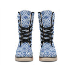 Chinese Luck Symbol Pattern Print Winter Boots