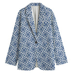 Chinese Luck Symbol Pattern Print Women's Blazer