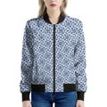 Chinese Luck Symbol Pattern Print Women's Bomber Jacket