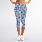 Chinese Luck Symbol Pattern Print Women's Capri Leggings