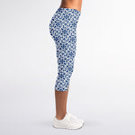 Chinese Luck Symbol Pattern Print Women's Capri Leggings