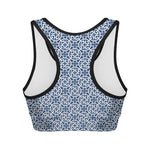 Chinese Luck Symbol Pattern Print Women's Sports Bra