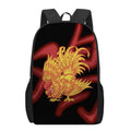 Chinese New Year Rooster Print 17 Inch Backpack