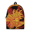 Chinese New Year Rooster Print School Backpack