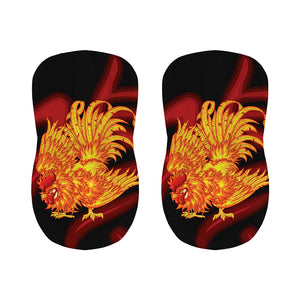 Chinese New Year Rooster Print Bar Stool Covers