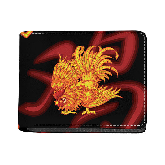 Chinese New Year Rooster Print Bifold Wallet