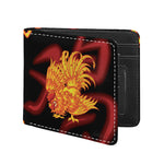 Chinese New Year Rooster Print Bifold Wallet